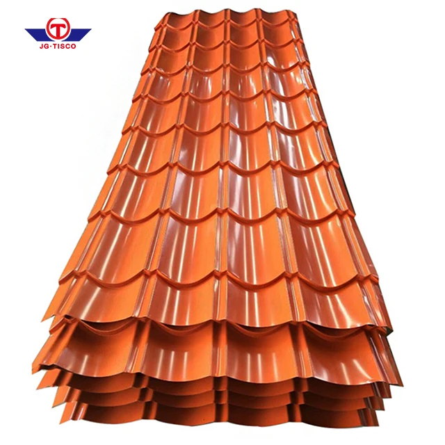 RAL Color Steel Sheets Roofs Price/0.55mm Corrugated Steel PPGI Roofing Sheet Color Coating Plate