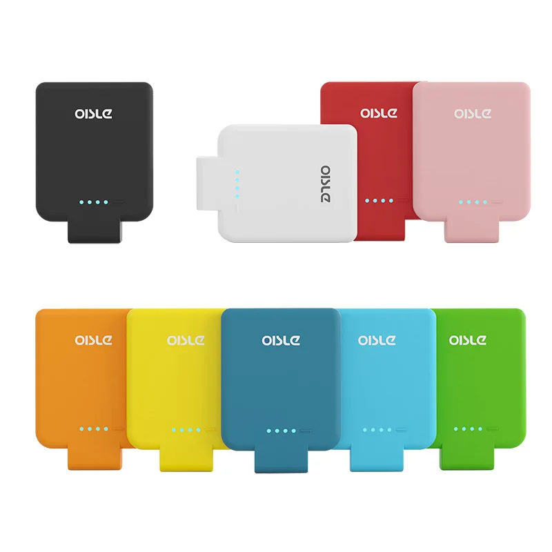 
OISLE Credit Card Size Battery Power Bank Mini Battery Phone Case For iPhone 
