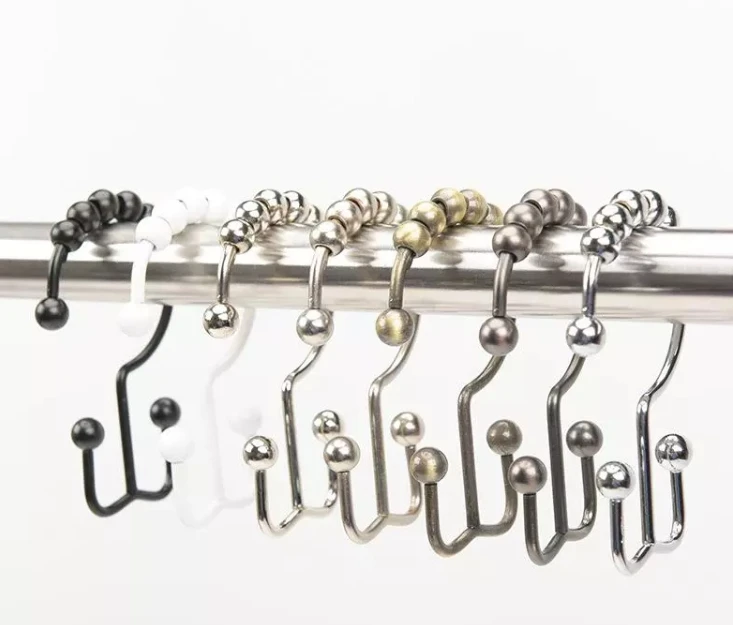 Durable Shower Curtain Hooks Rust Resistant Bathroom Curtain Rings Wholesale