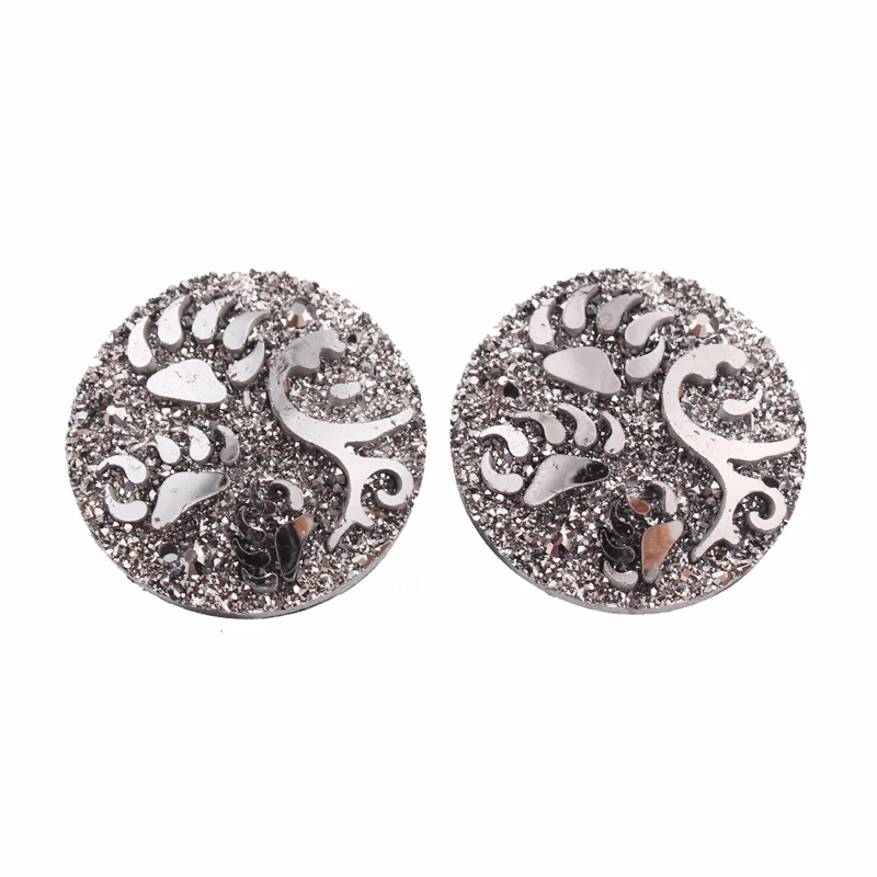 Taidian 50 шт./пакет оптовая продажа ювелирных изделий 25 мм круглый Тотем пришивной Кабошон из смолы с плоским основанием для родного художника