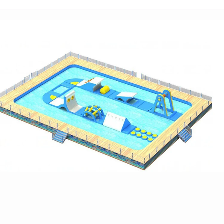 Надувная игровая площадка для водных игр