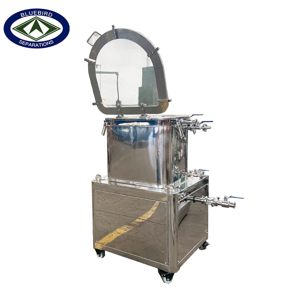 Low temperature solventless trichome ice water extraction separator machine