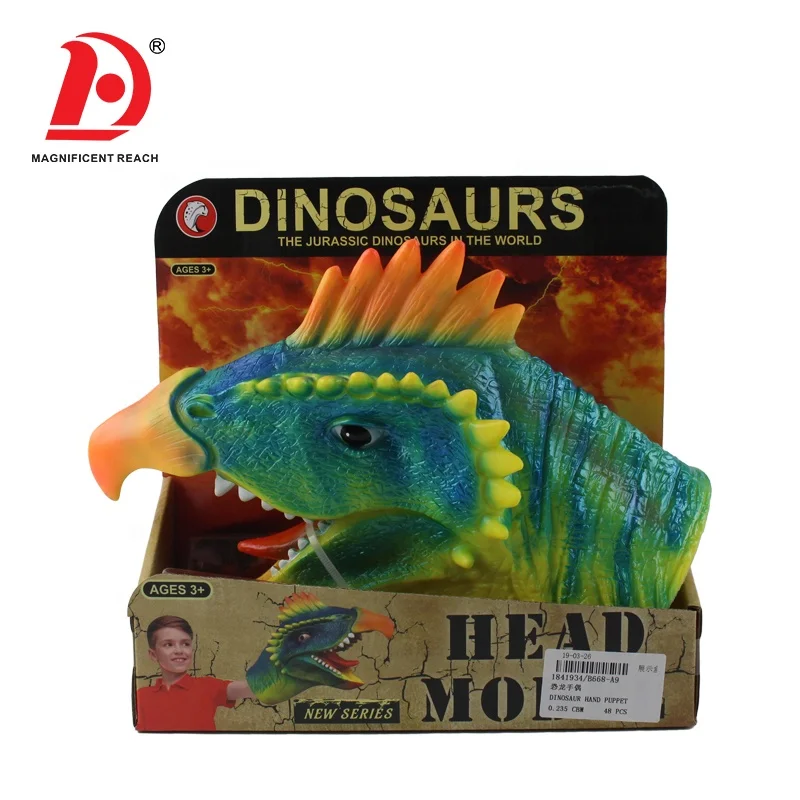 Детская игрушка-динозавр HUADA, модель головы животного, Реалистичная пластиковая игрушка-марионетка