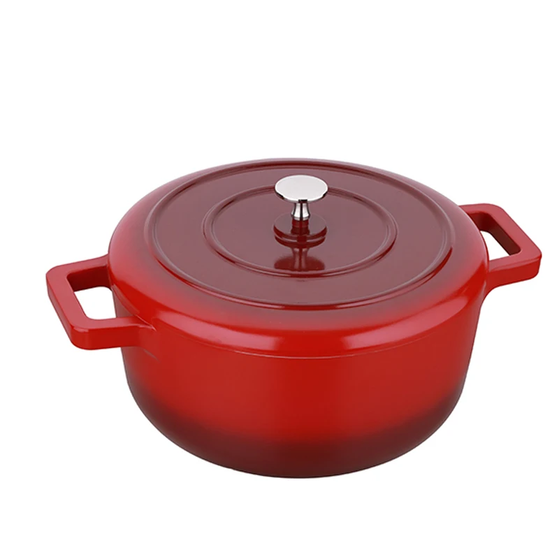 TMAI wholesale 4QT hot pots round Aluminum Induction Kitchen Non-stick Dutch oven Cooking casserole