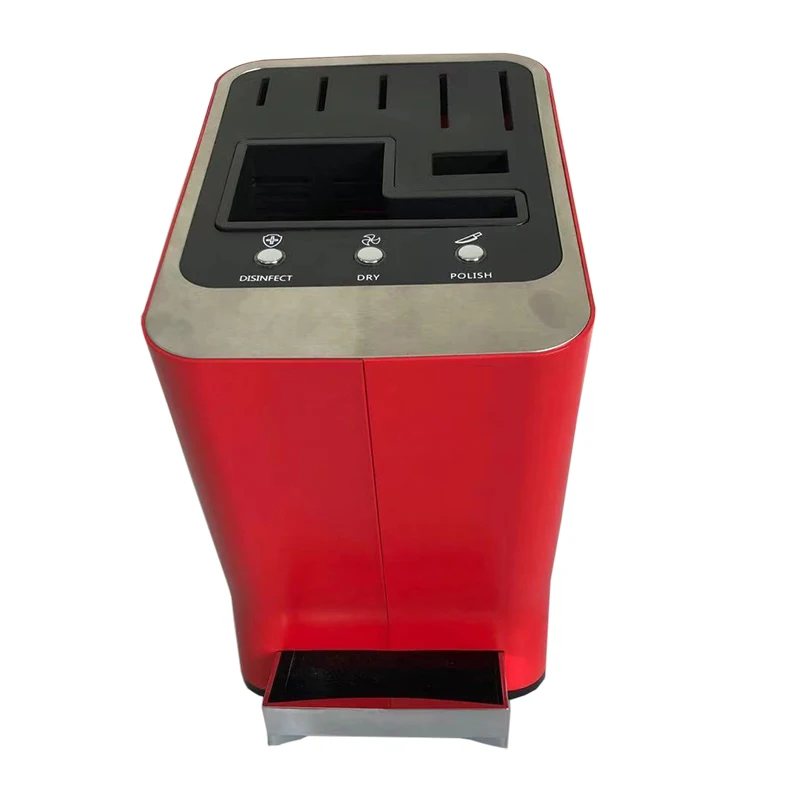 KC UV Disinfection Knife Holder Kitchen Appliances Hot Air Dryer Cleaner Knife Block Set