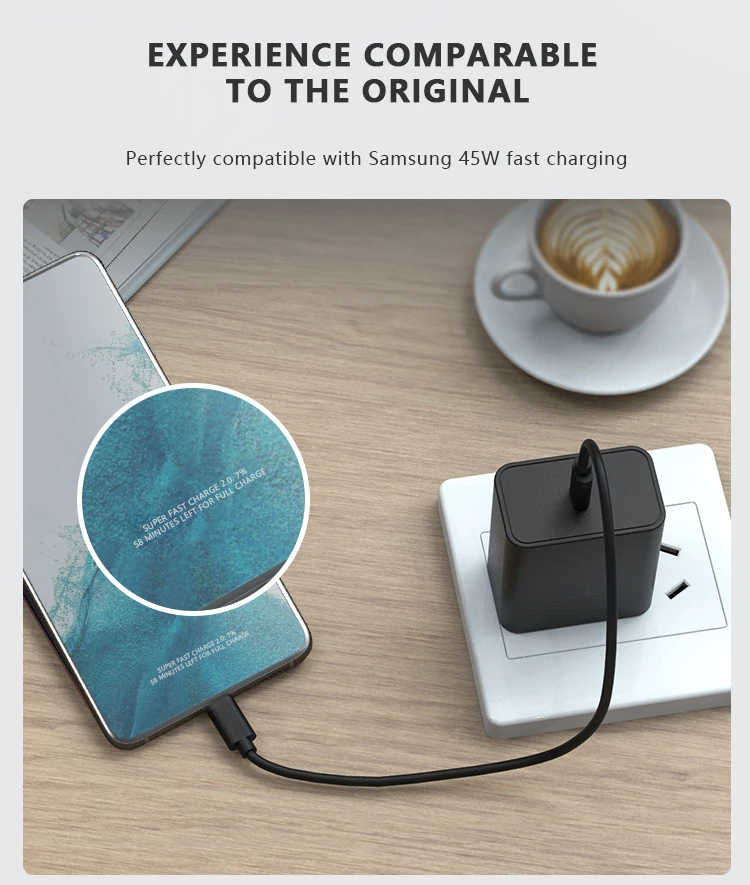 Polcd 45w Pd Fast Wall Phone Adapter Usb C Mobile Travel Quick Compact Tech 45w Usb-c Gan Charger for Tablet