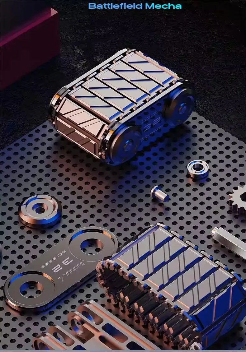 Tank Fidget Roller Autism ADHD Metal EDC Fidget Toys Office Desk Toys Anxiety Stress Relief Toys Adult Kids Christmas Gift