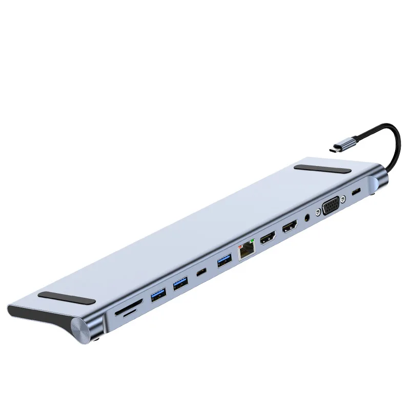 computer laptop docking station 4k 12 in 1 usb c hub docking station multi port docking station charger laptop 12 in 1 usb c hub