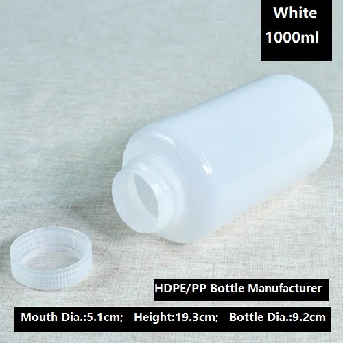 Natural HDPE Laboratory Packaging Small Volume Polyethylene Chemical Plastic Reagent Bottles