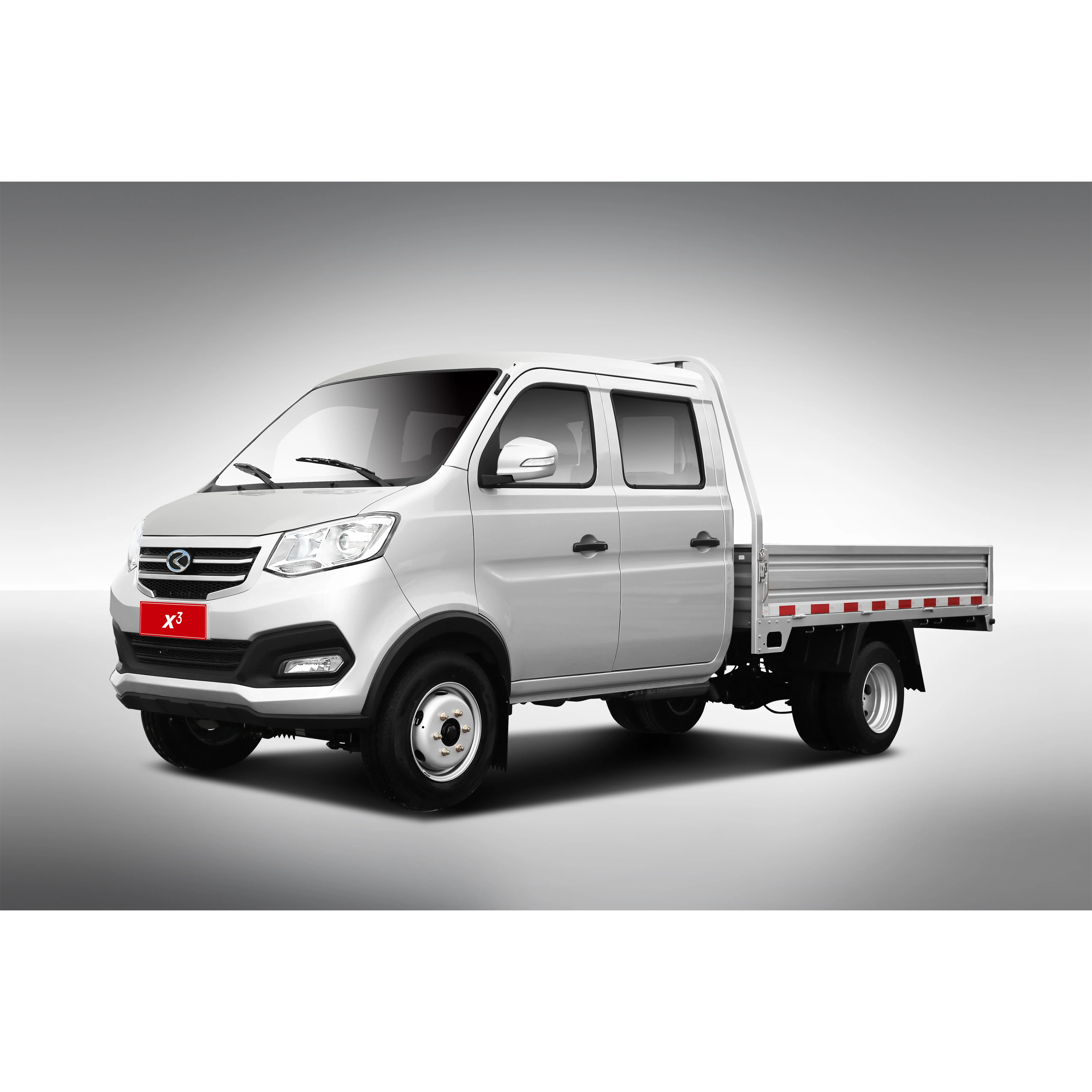 KYC X3 double cabin truck Double tyre for delivery  cargo size 2550*1600*360 with 1.2L petrol Engine