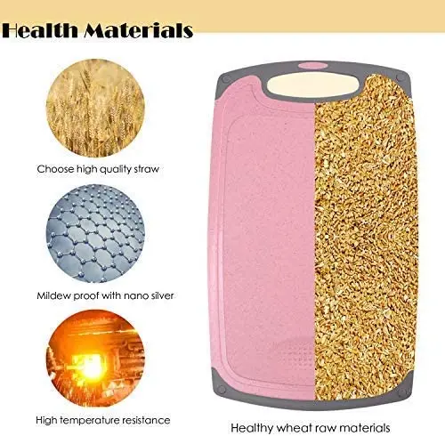 High Quality Kitchen Cookware Round Corner Plastic Cutting Chopping Board