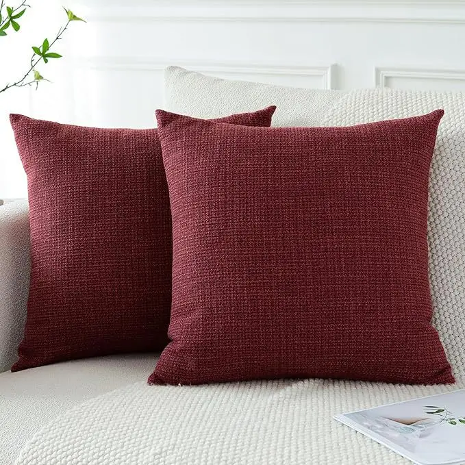 Pillow case cushion thickened linen decorated Nordic living room sofa pillow set against the head of the bed