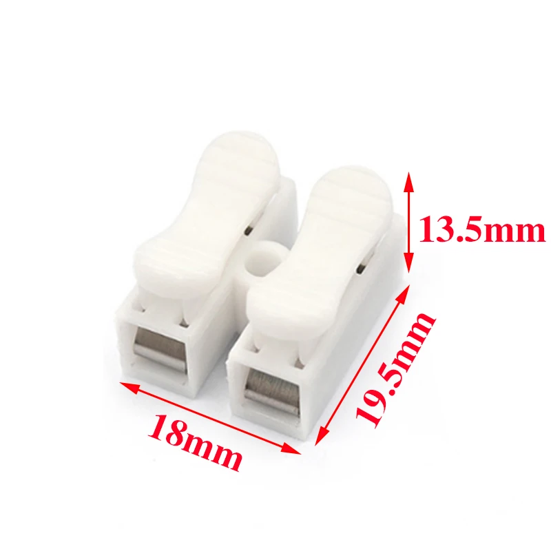 10x3P 2PSpring Connector LED Strip Light Wire Connecting No Welding No Screws Quick Connector cable clamp Terminal Block 2 3 Way