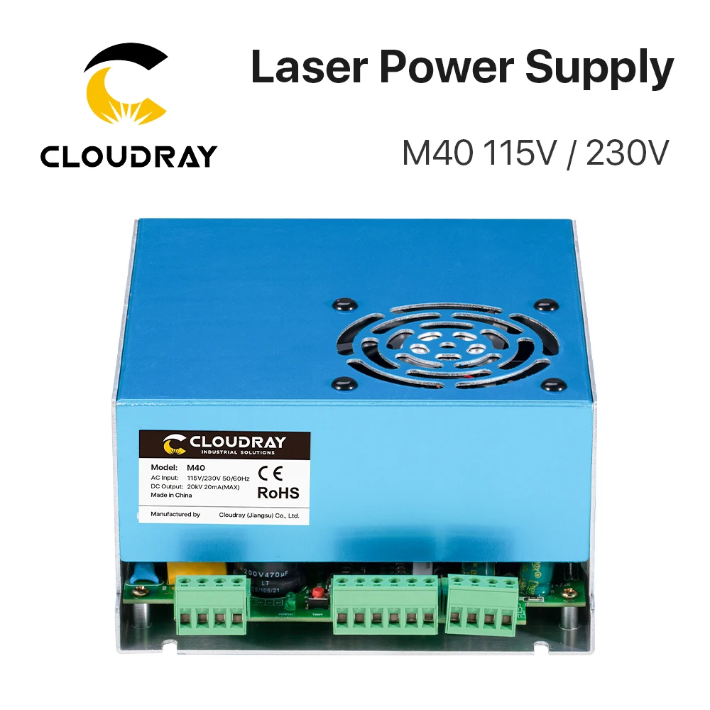 Cloudray CL1070 CO2 Laser Power Supply MYJG-40W 50W Green Shell