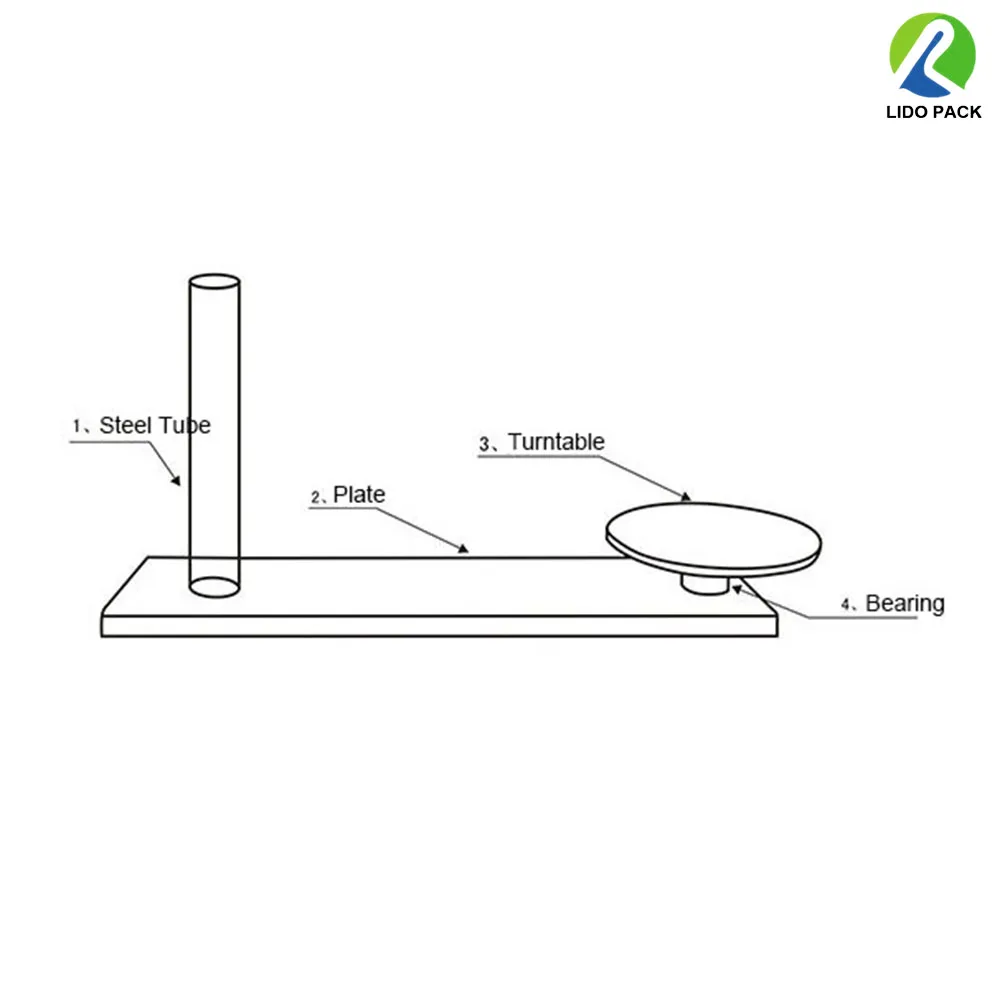 Hand operate Wrapping carton Dispenser Machine hot selling Manual Pallet Stretch Film Wrapper for small carton box