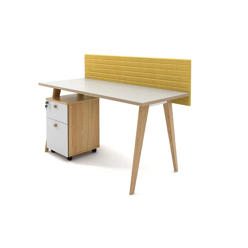 Factory selling 4 people layout office secretary workstation staff modular cubicle office table computer desk