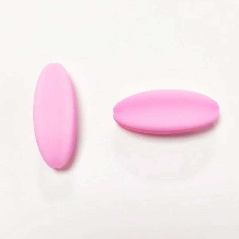 Customized 100% BPA Free Food Grade Silicone Beads for Babies DIY silicone comfort bead chain Silicone Focal Beads