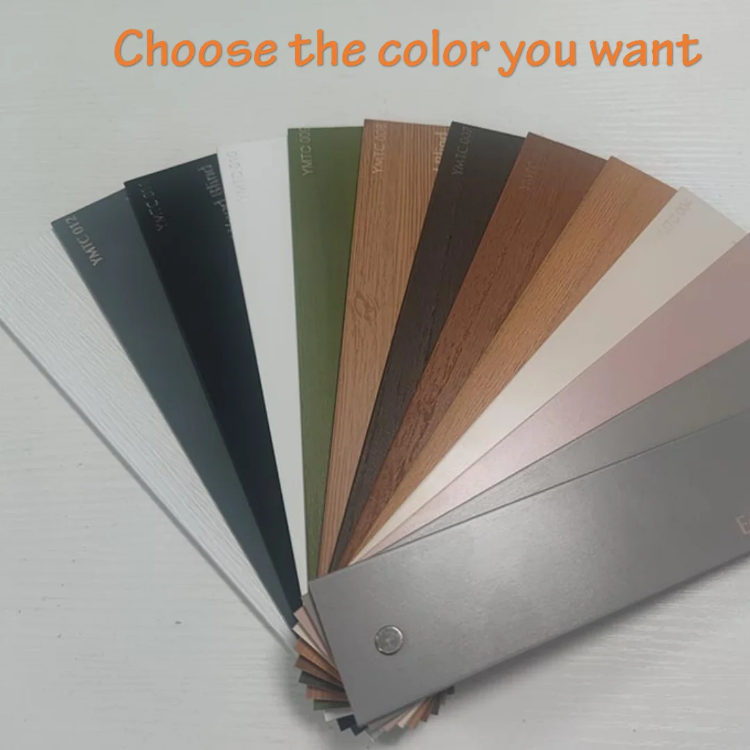 YMTC Solid paulownia Venetian Blinds Smart Motorized Electric Cordless and Manual Wooden Blinds PVC Fauxwood Blinds Curtain