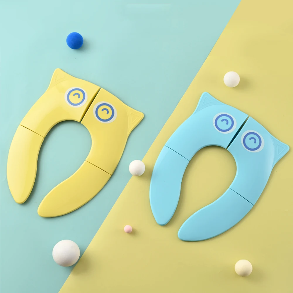 Owl Shape Kids Children Foldable Folding Potty Seat Trainer Kids Baby Travel Portable Potty Toilet Training Seat
