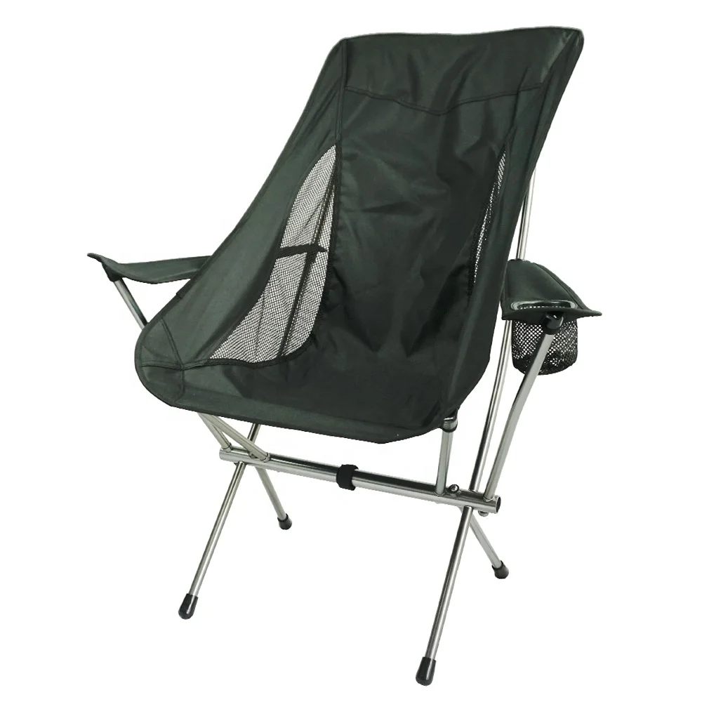 Ультралегкий алюминиевый складной стул с подлокотниками, складной стул для кемпинга на открытом воздухе с подлокотником