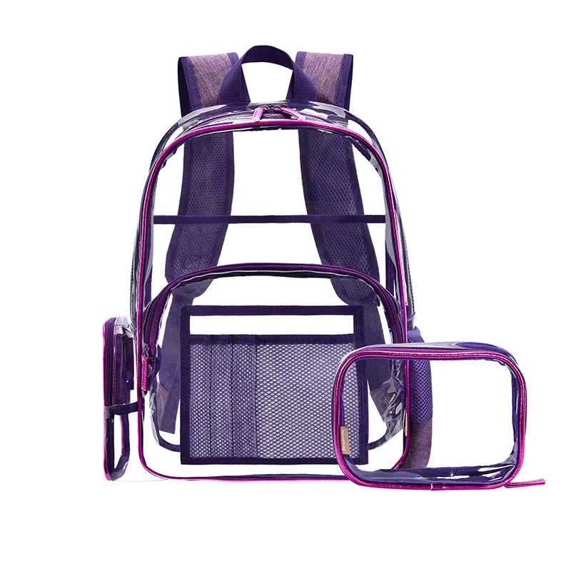 Fashion transparent waterproof clear pvc backpack