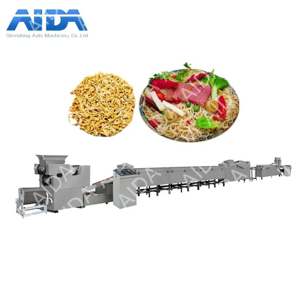 Small Scale Automatic Henan Maker Non Fried Korean Instant Noodles Make Machine Production Line Price