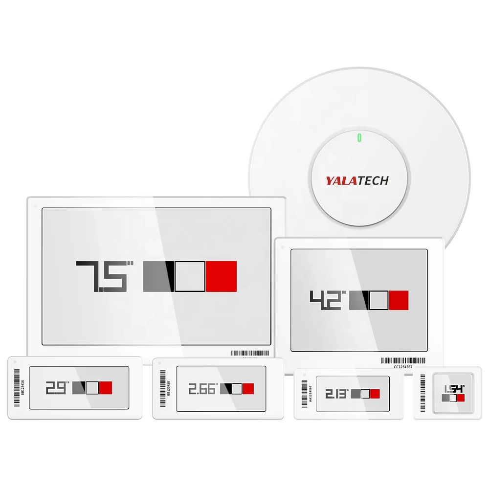 YalaTech 2.4Ghz digital price tag demo kit pricer solum electronic shelf label for retail hardware store