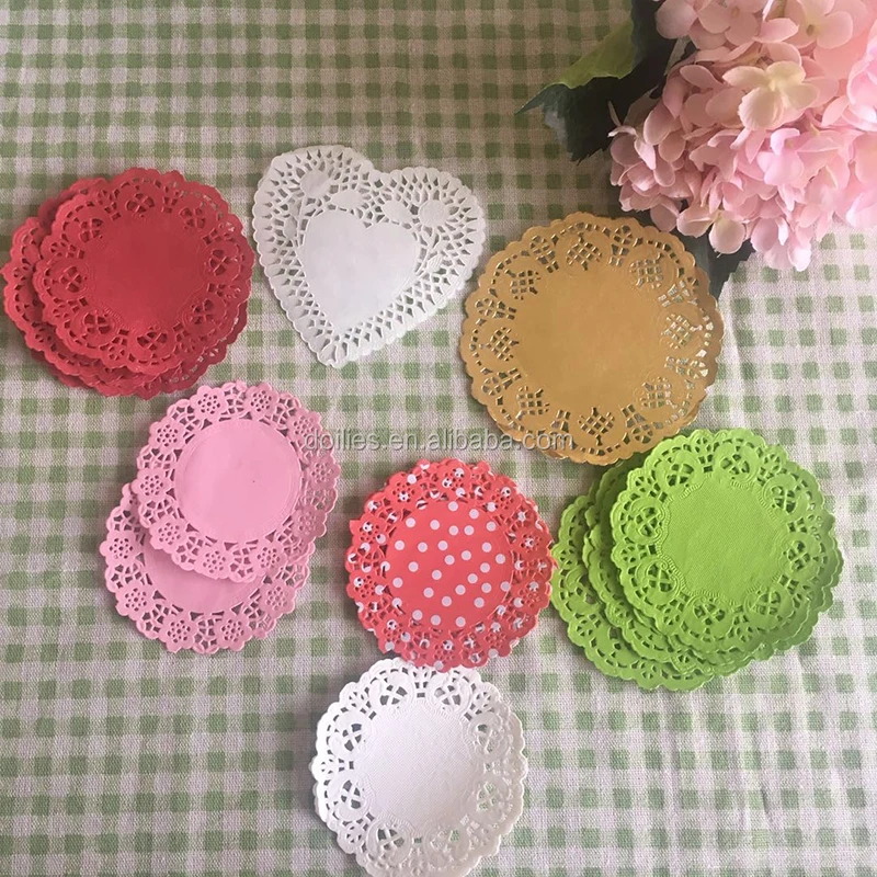 High quality cheap price Eco-Friendly Lace Paper Doily / Round Doyley/ Disposable Cake Paper Mats