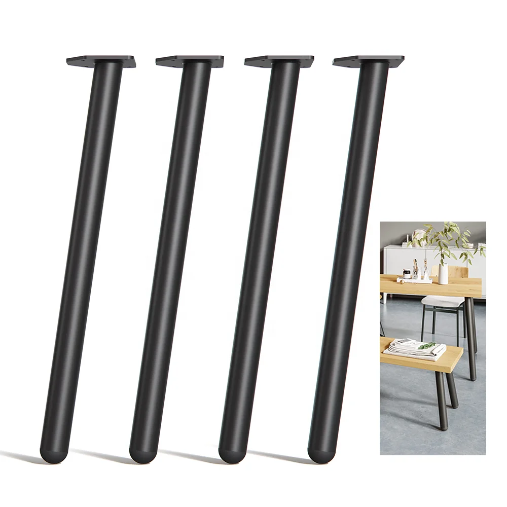 Table Legs Metal for Dining Bench Round Tube Single Legs Wholesale Furniture Legs