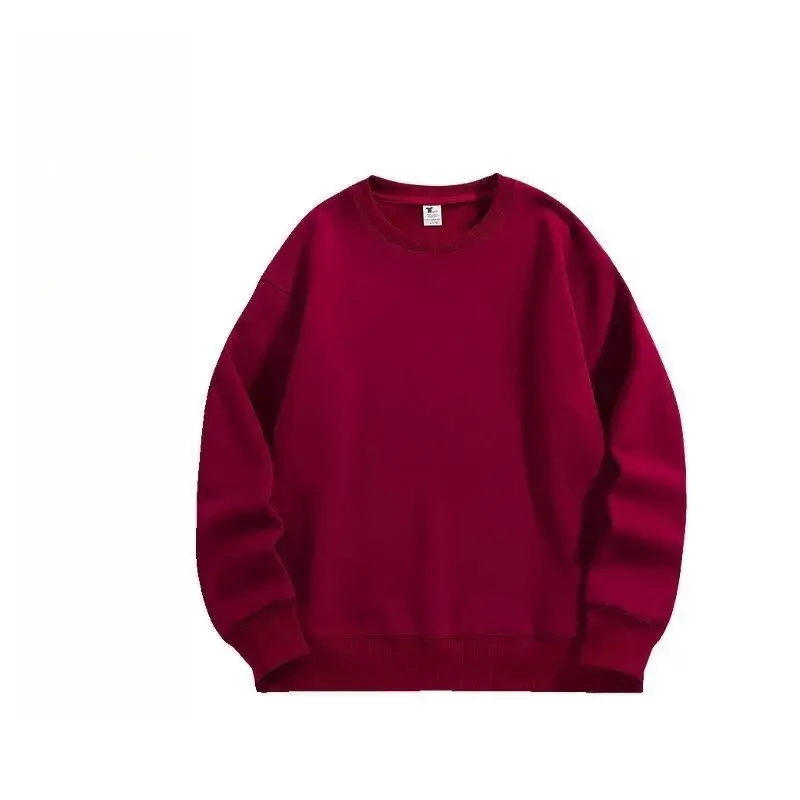 Oversize Cotton Heavy Crew Neck french terry  Pullover washed Sweatshirt Custom Logo Embroidery Sweat Shirts Crewneck Sweatshirt