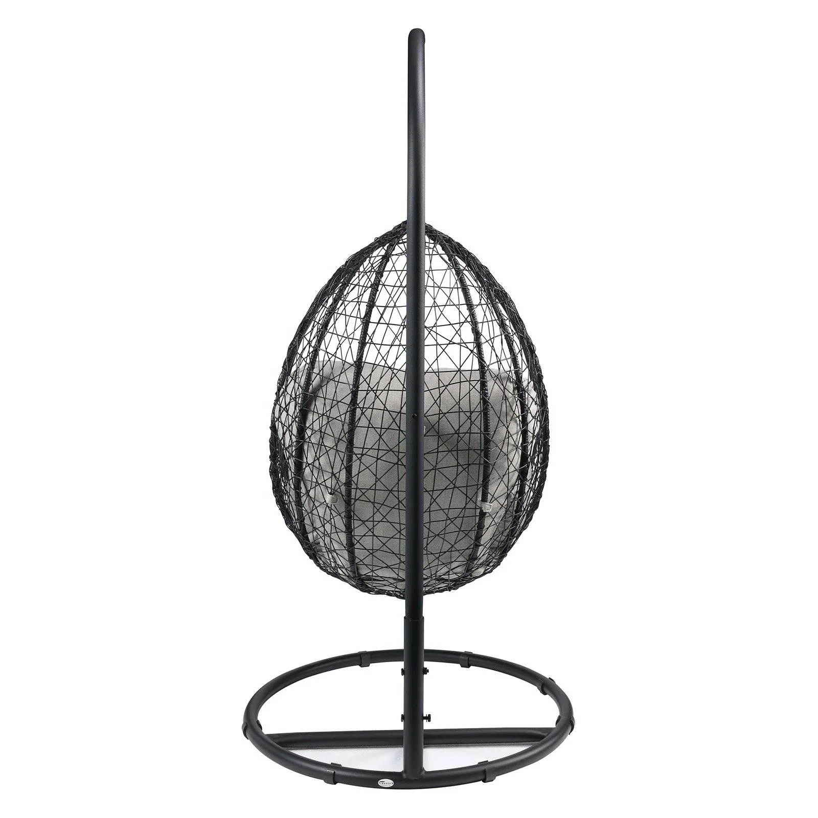 Outdoor Garden Furniture Patio Swings With Metal Canopy Stand Rattan Indoor Egg Chairs Hanging Swing Egg Chair