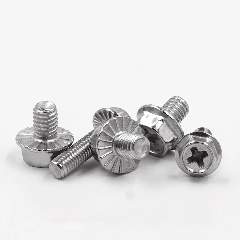 Wholesale Grade 12.9 9.8 8 Hexagon Flange Bolts Stainless Steel Din 6921 Hex Flange Head Bolt