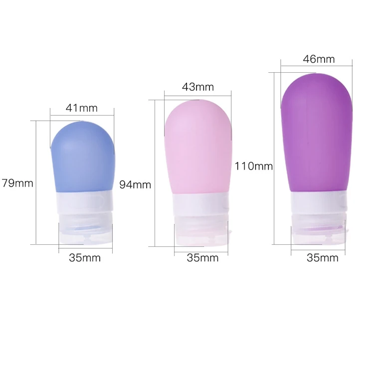 Оптовая продажа, силиконовая дорожная косметика, силиконовая трубка для шампуня, силиконовая Бутылка для путешествий