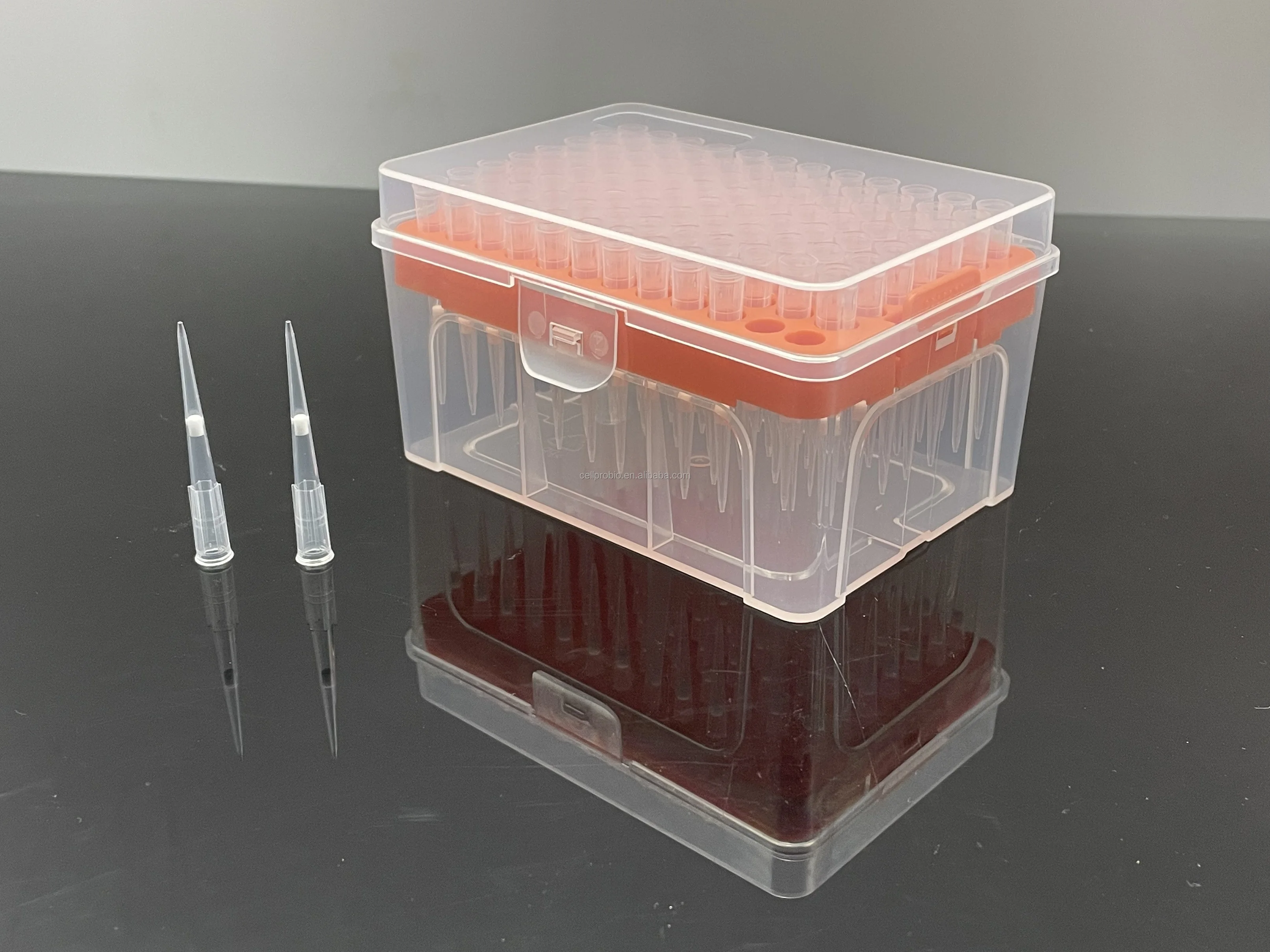 Оптовая продажа полипропиленовых одноразовых наконечников пипетки 200 мкл, пластиковые наконечники Микропипетки