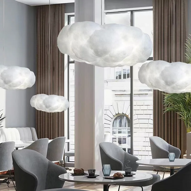 Modern creative cloud LED chandelier decoration girl room lighting suitable for bedroom dining room pendent lamp