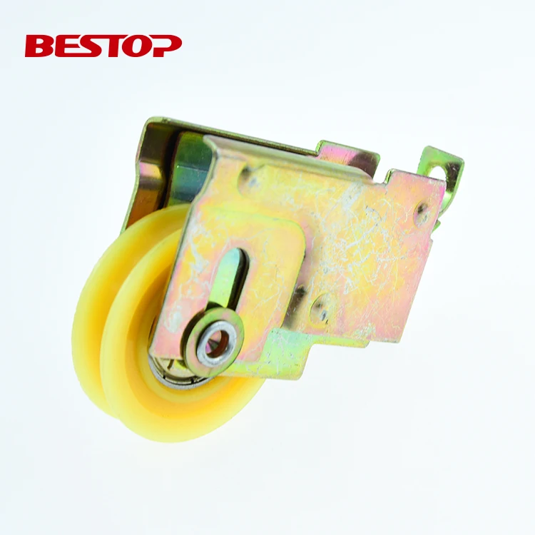 BESTOP Aluminium Sliding Window Zinc Color Roller With Nylon Pulley Wheel