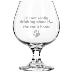 Crystal Barware Vintage Brandy Sniffers Glass Footed Cognac Glass