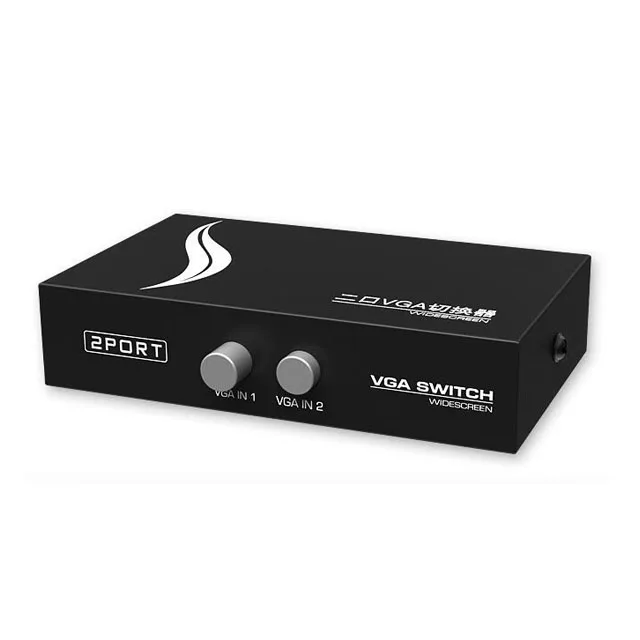 2 порта VGA переключатель SVGA монитор Видео Селектор в 1 для ПК ТВ