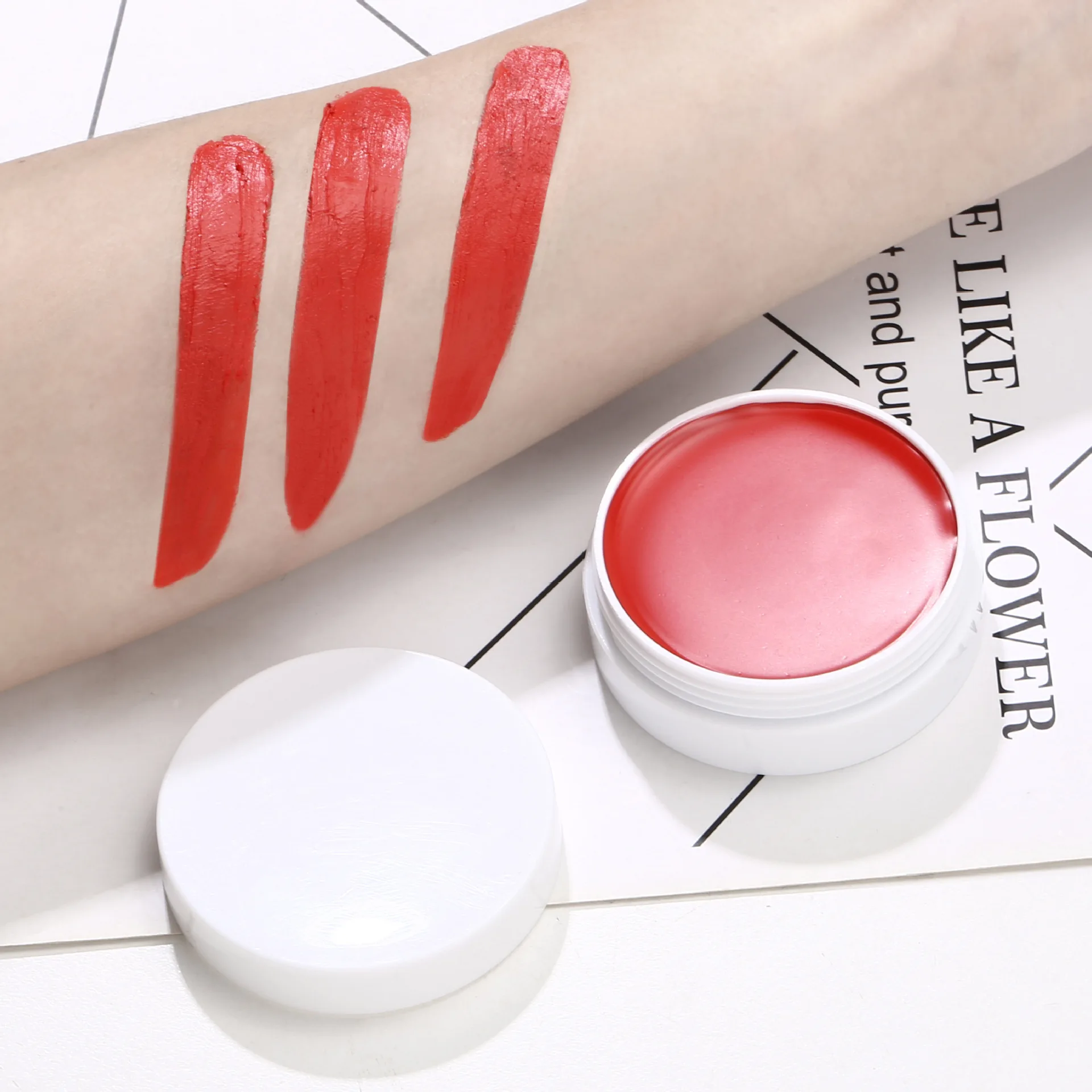30g Private Label Waterproof Vegan Pigment Color White Black Red Cream Halloween Face & Body Paint