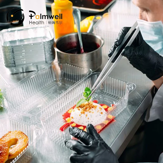 Rubber safety gloves nitrile gloves black personalisied custom work gloves men