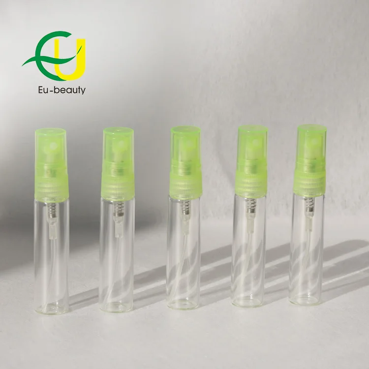 EU free samples Low Price Luxury Customizable Refillable 5ml Perfume Tester Vials Sample Glass Perfume Spray glass Bottle