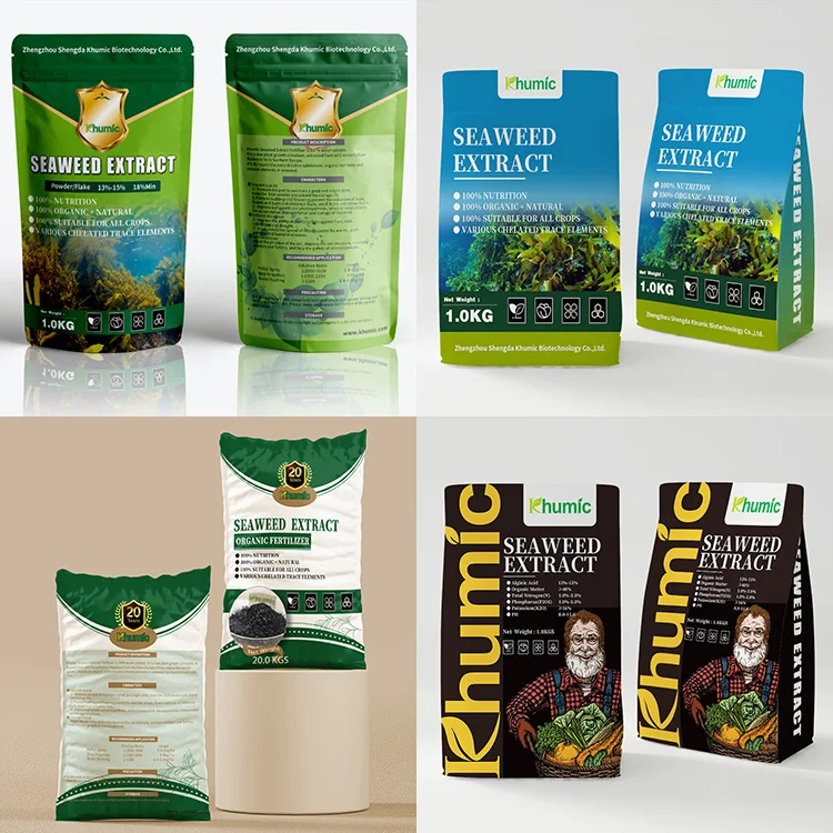 manufacturer supply 100% water soluble  kelp source Alga seaweed extract fertilizer