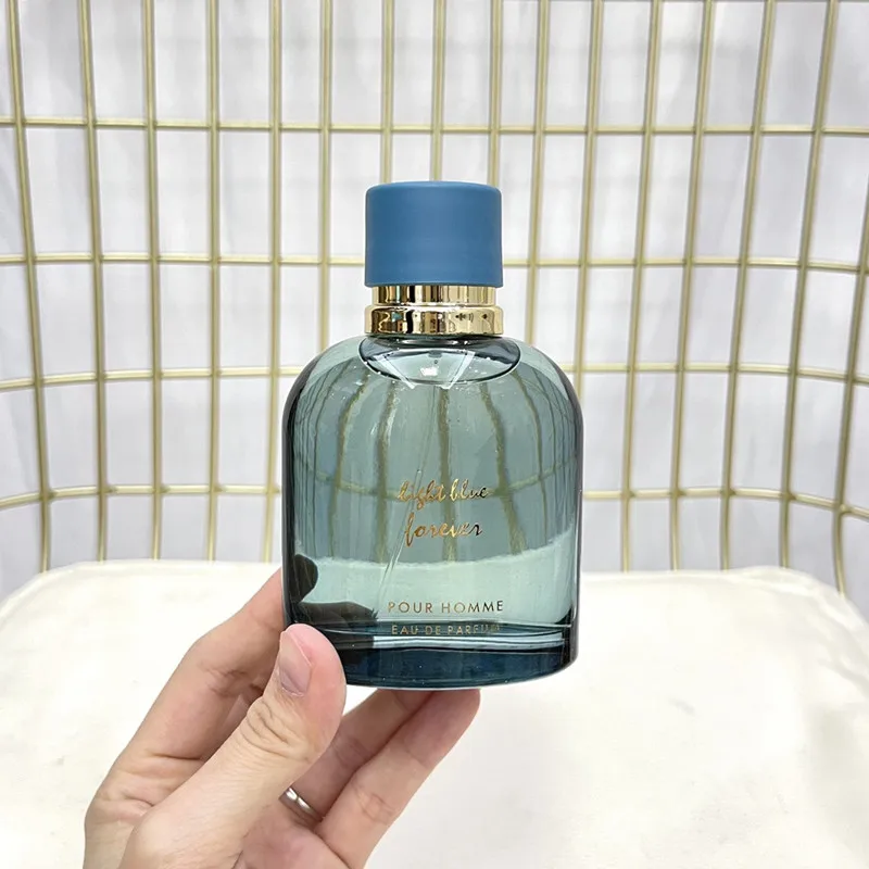 100Ml Light Blue Pour Homme Mens Cologne Eau De Parfum Perfume Fragrance Long Lasting Smell Male Spray Original High Quality