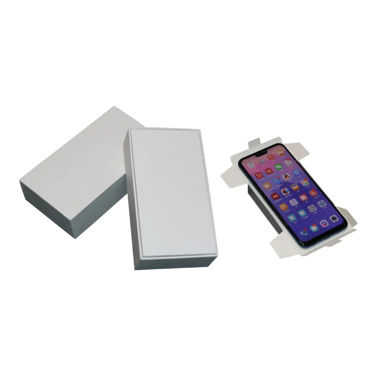 Custom Logo Color Phone Storage Box For Packaging Smartphone white telephone box