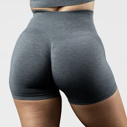 New arrivals seamless womens gym shorts custom logo scrunch butt workout shorts for women