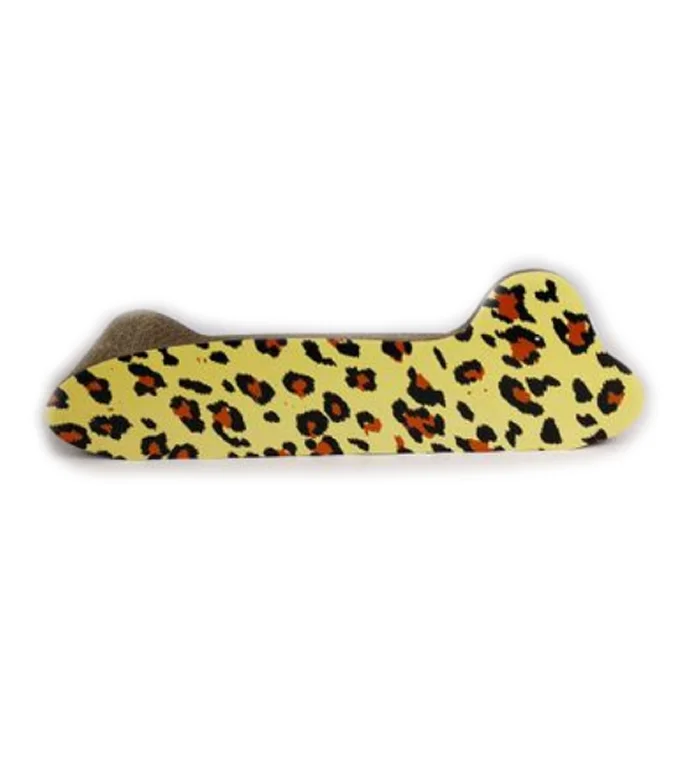 Cat scratcher cardboard sofa cat exercise scrath toy furniture protecter leopard pattern simple cat bed