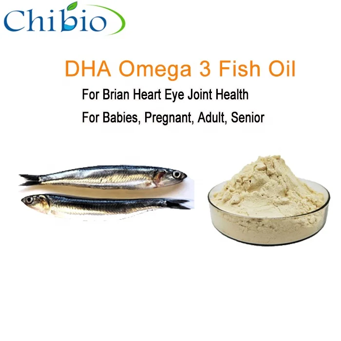 Omega 3 DHA fish oil power  Nature raw materials factory supplier