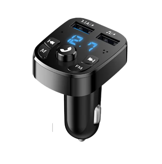 FM Transmitter Car Dual USB Wireless Radio MP3 Music Player Car Kit with Hands-Free Call