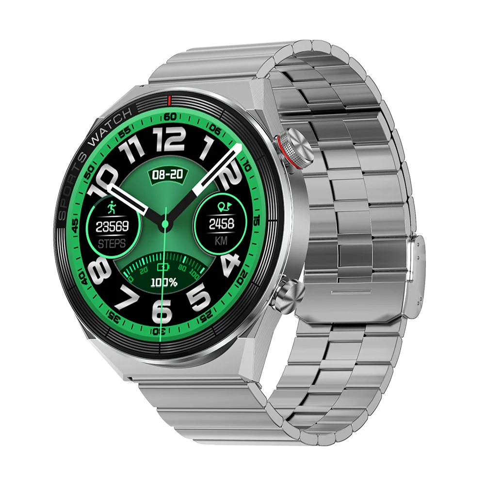 NO.1 Смарт-часы 2022 DT3 Mate Металическая цепочка из нержавеющей стали с полосами BT вызов Ip68 Водонепроницаемый Фитнес спортивные часы с ЭКГ пульсометр