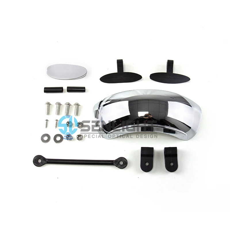 Universal Motorcycle Off-road Refit Accessories 180 Degree Holographic Panoramic Wide Angle Rear View Mirror